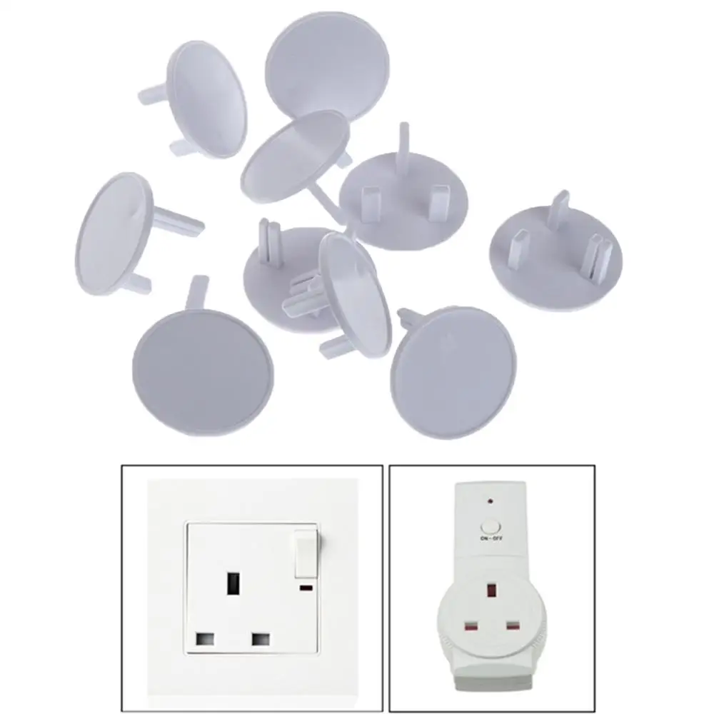 10 шт. колпачки на электрические розетки для безопасности детей|Электрическая