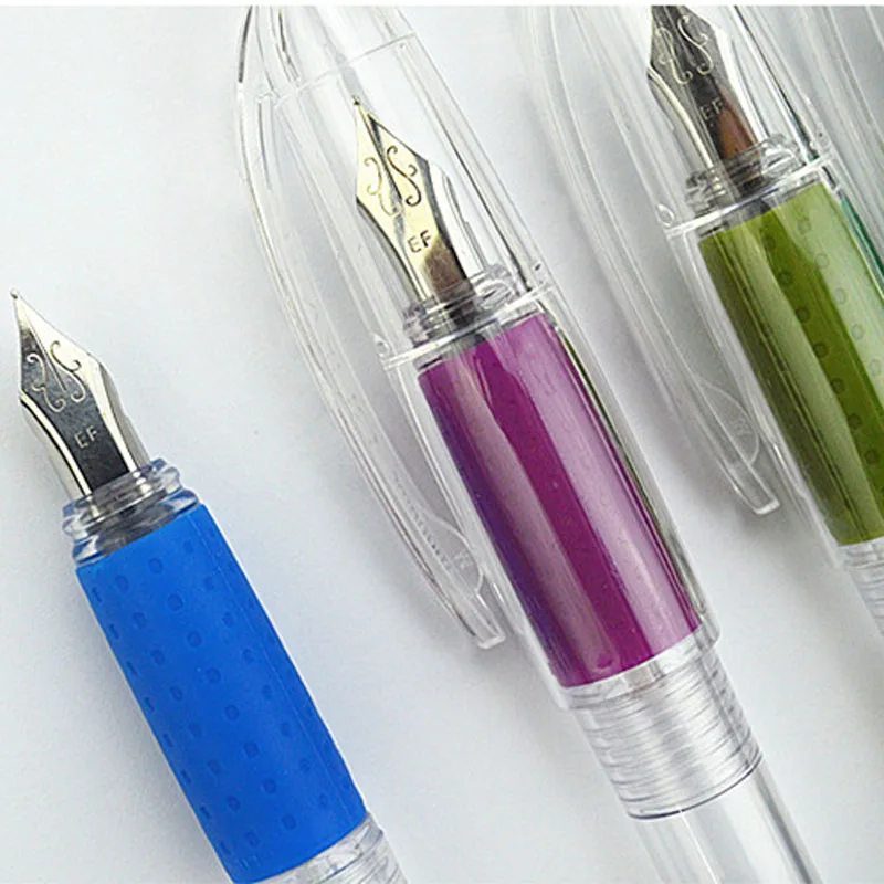 Ручка перьевая прозрачная креативная портативная ручка с возможностью замены