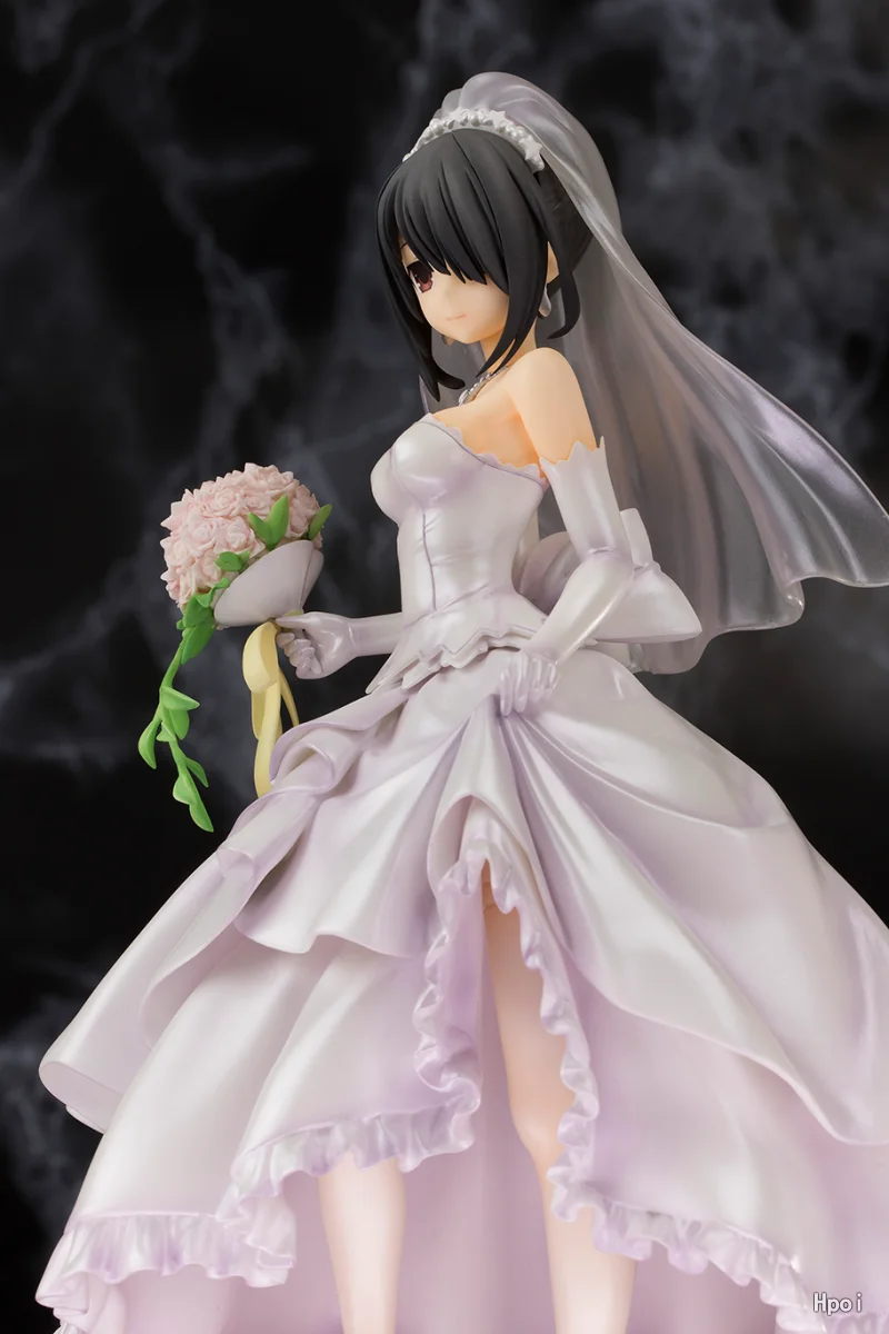 

Anime Figure Date A Live Kurumi Tokisaki Sexy Girl Figure Wedding Dress Ver. Adult Figure PVC Action Figure Toys Collection Gift