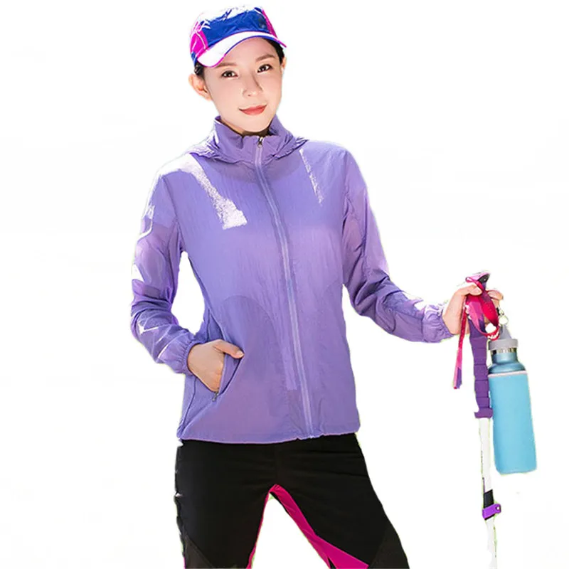 

2021 Women's Summer Sunprotection Casual Jacket Quick Thin Outwear Skin Coat Soft Breathable Waterproof Hoodie Clothes LR1254