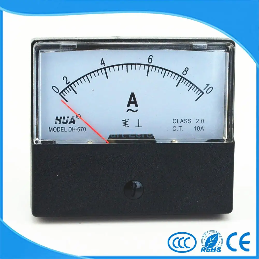 Аналоговый панельный амперметр переменного тока 0 10 А|ac 0-10a|analog panel meteranalog ammeter |
