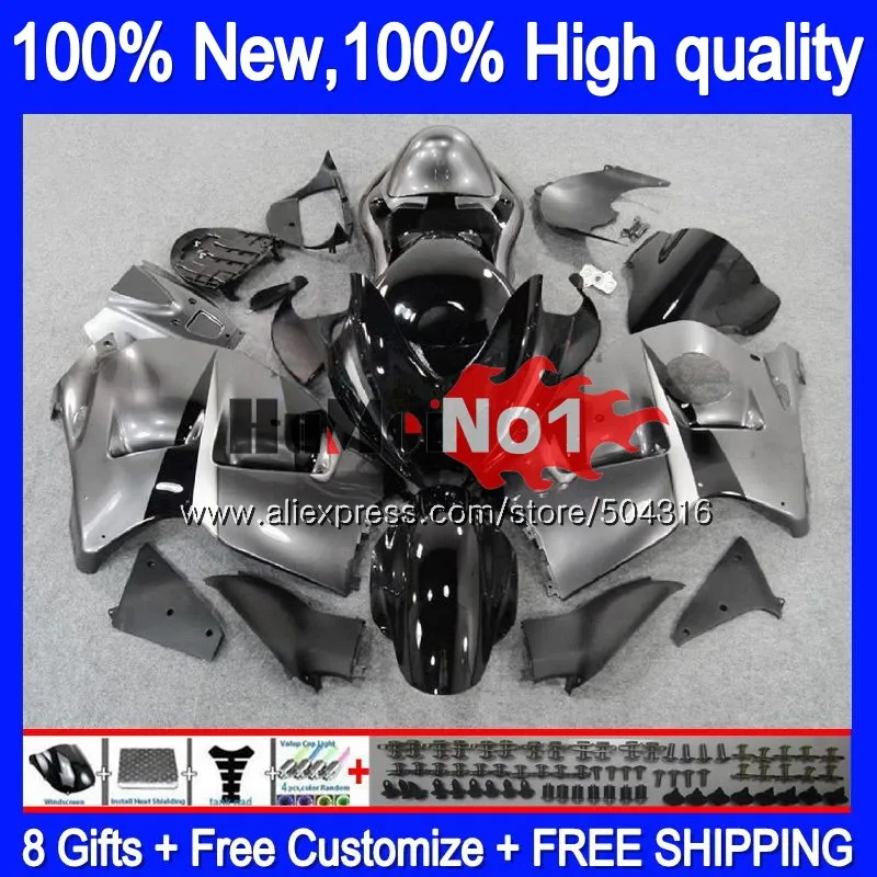 

Body For SUZUKI Hayabusa GSXR-1300 GSXR 1300 27MC.49 GSXR1300 1996 1997 1998 1999 2000 2001 96 97 98 99 01 Black grey Fairing