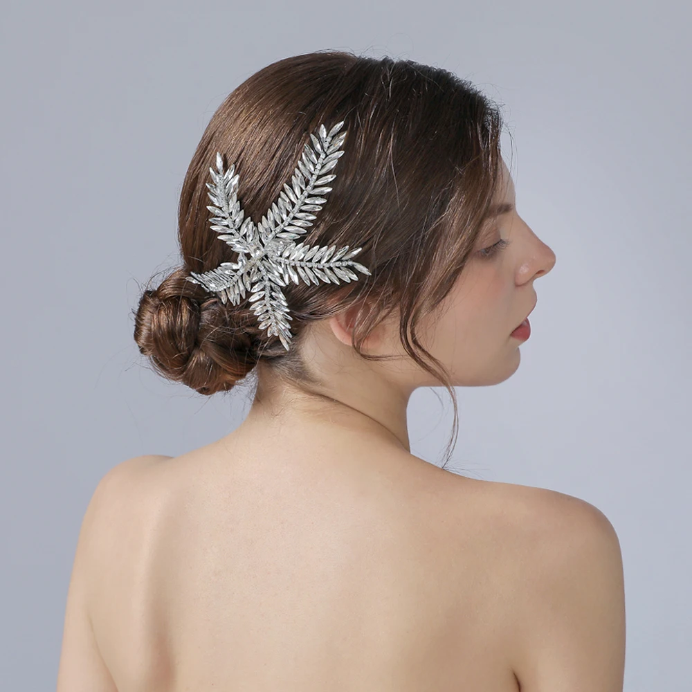 

TRiXY H263 Stunning Rhinestone Bridal Hair Accessories Bridal Hair Vine Bridal Hairpiece Bride Hair Jewelry for Bride Bridesmaid