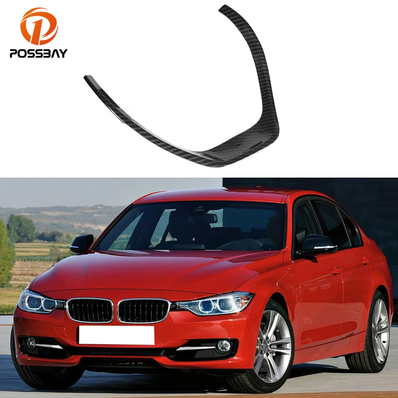 

Чехол на руль автомобиля из углеродного волокна, отделка молдингов для BMW 3 серии F30 F31 2013-2018, декоративные аксессуары для интерьера