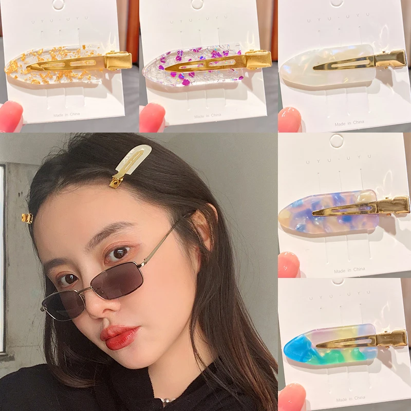 

New Women Girls Cute Colorful Hair Clip Barrettes Sweet Hairpins Chic Solid Hairband Slid Clip Retro Fashion Hair Accessories