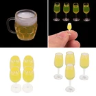 24 шт. мини 112 кукольный домик пивная чашка имитация мебели бокал для вина бокал для кукольного дома декоративные аксессуары