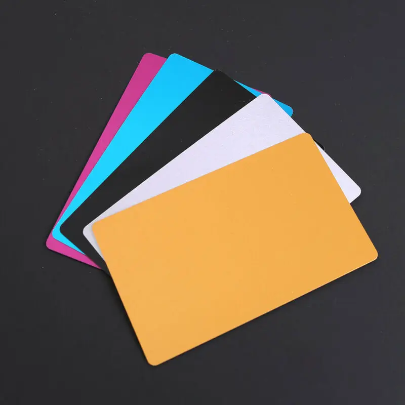 

100pcs Metal Laser Engravable Business Card Blanks Full color THIN
