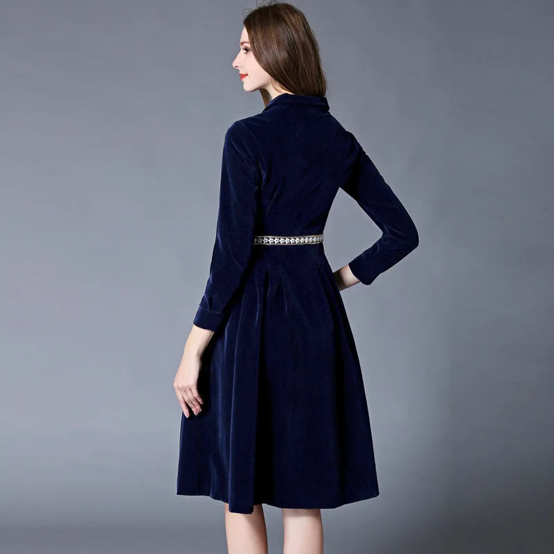 Бархатное Элегантное зимнее платье для женщин 2020 винтажное женское офисное с