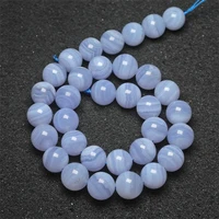 natural brazilian blue lace agate loose round beads 6mm8mm10mm12mm
