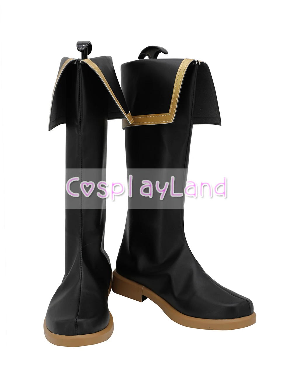 Обувь для костюмированной вечеринки с черным клевером Yuno Черная обувь взрослых