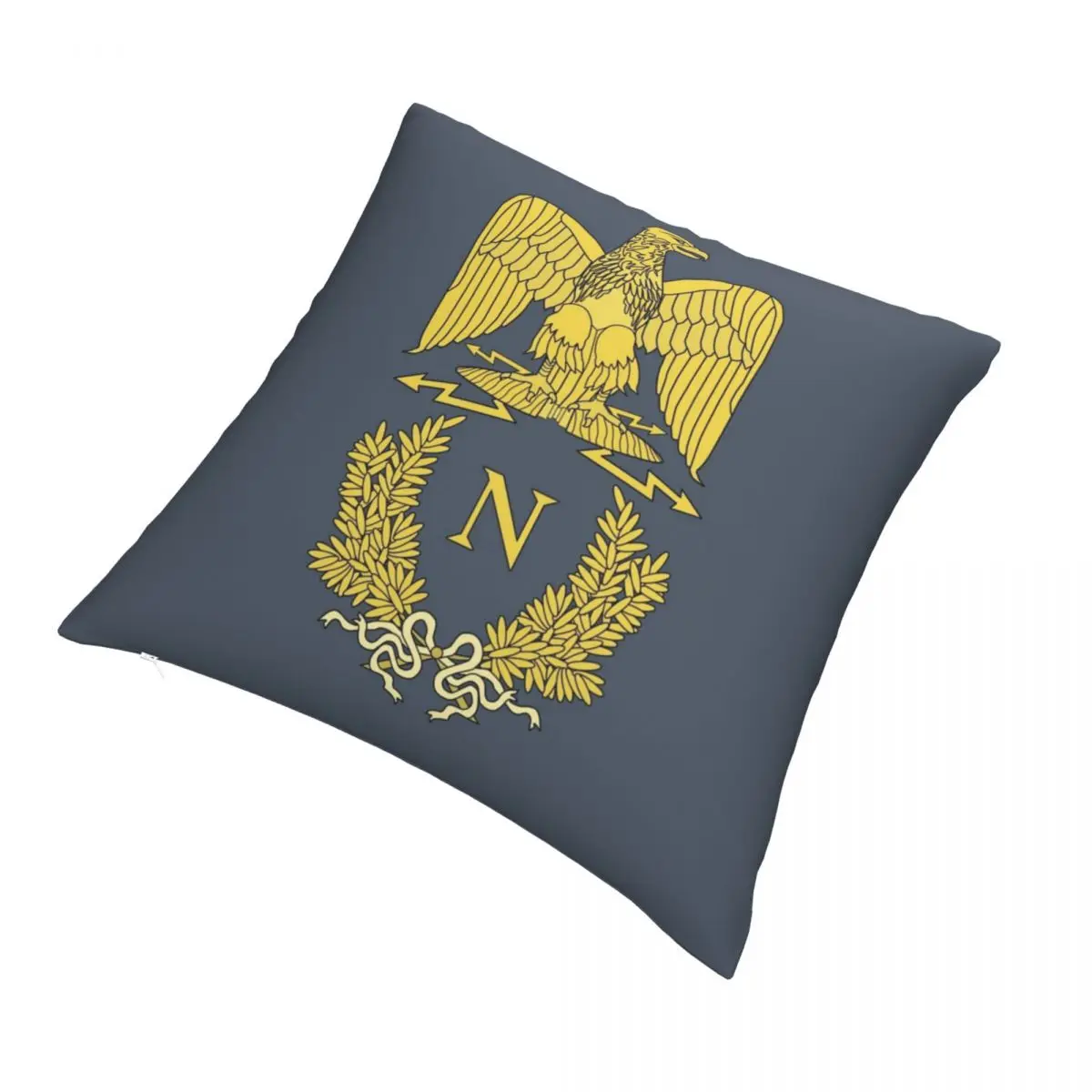 

Napoleon Bonaparte Emlem Square Pillowcase Polyester Printed Zipper Decor for Home Cushion Cover