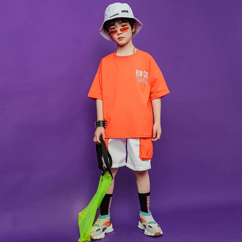 Детская одежда в стиле хип хоп для девочек и мальчиков свободная футболка