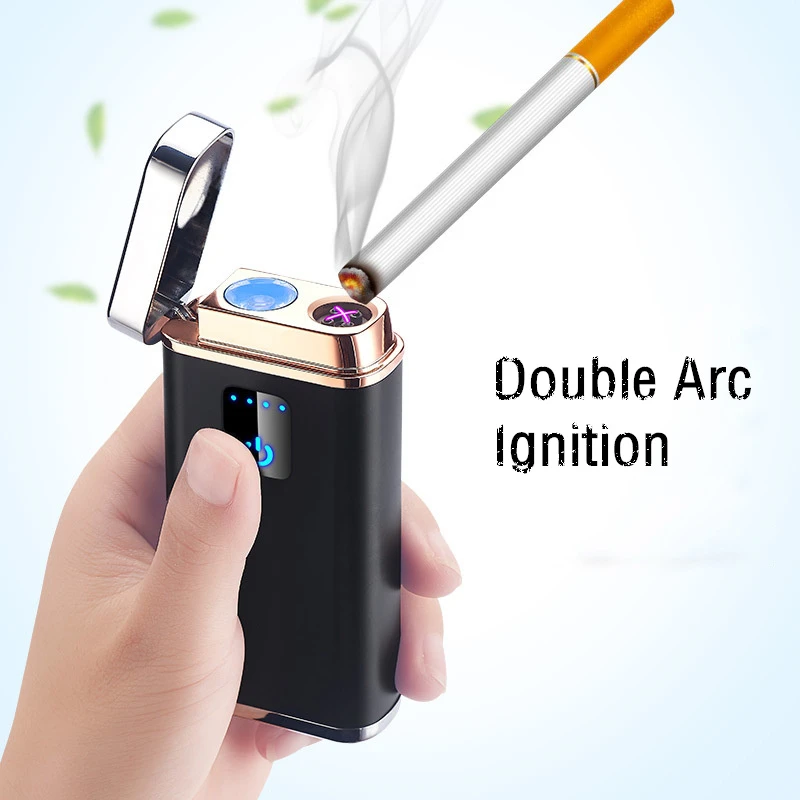 Светодиодный фонарик 2A Мощность банка электрическая зажигалка для сигарет Smart