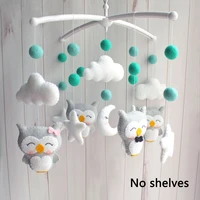 mobile pregnant mom diy bed bell hanging without bracket non woven fabric sleeping cartoon newborn infant baby crib rattles toy