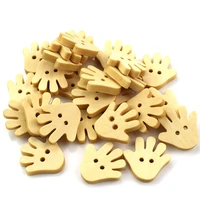 300pcs wooden buttons for crafts cute palm wood button scrapbooking crafts handmade sewing accessories botones decorativos 18mm