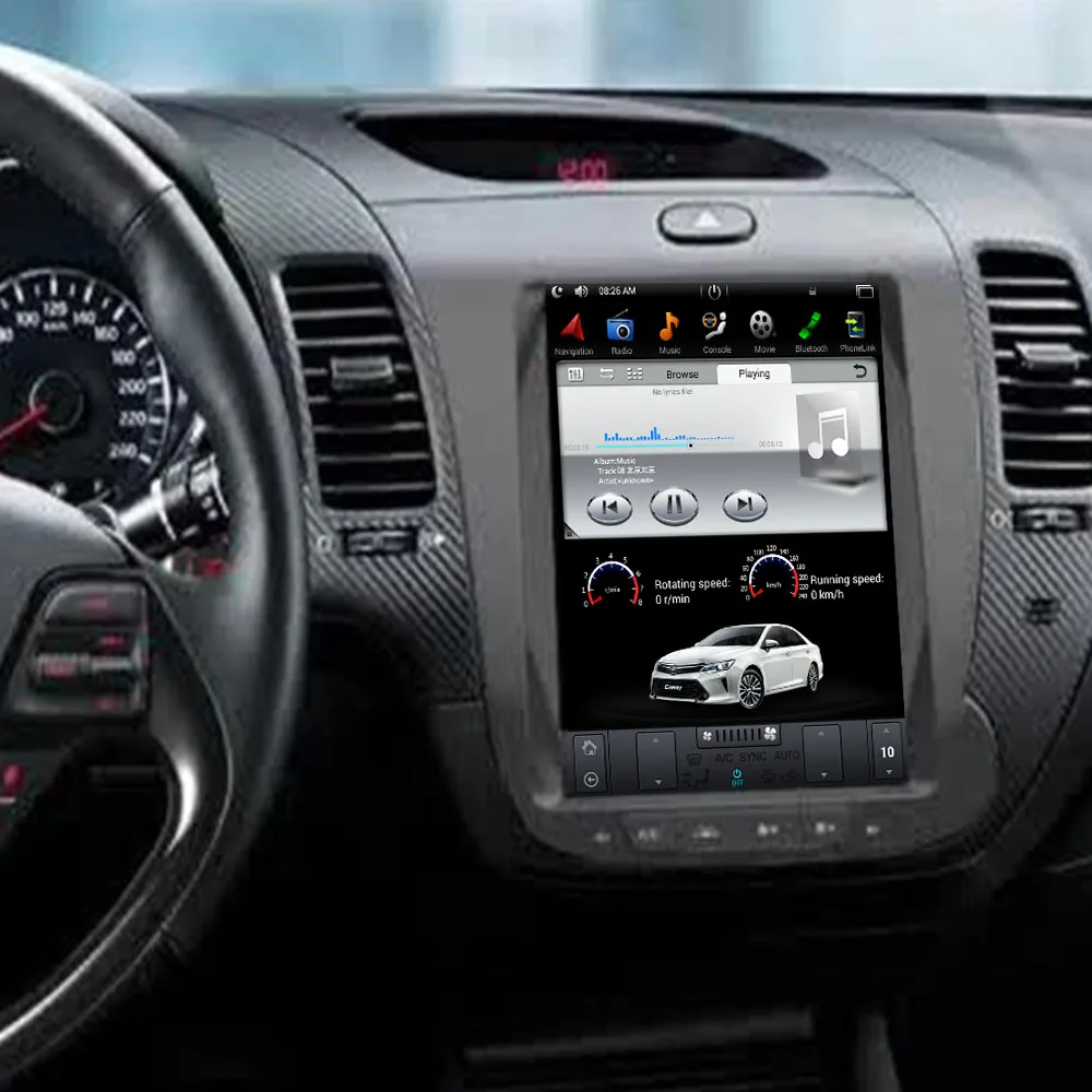 

Автомобильная Мультимедийная головная система на Android 10,4 в стиле Tesla, экран 2013 дюйма, без DVD-плеера, GPS-навигация для KIA CERATO K3 FORTE 2019-