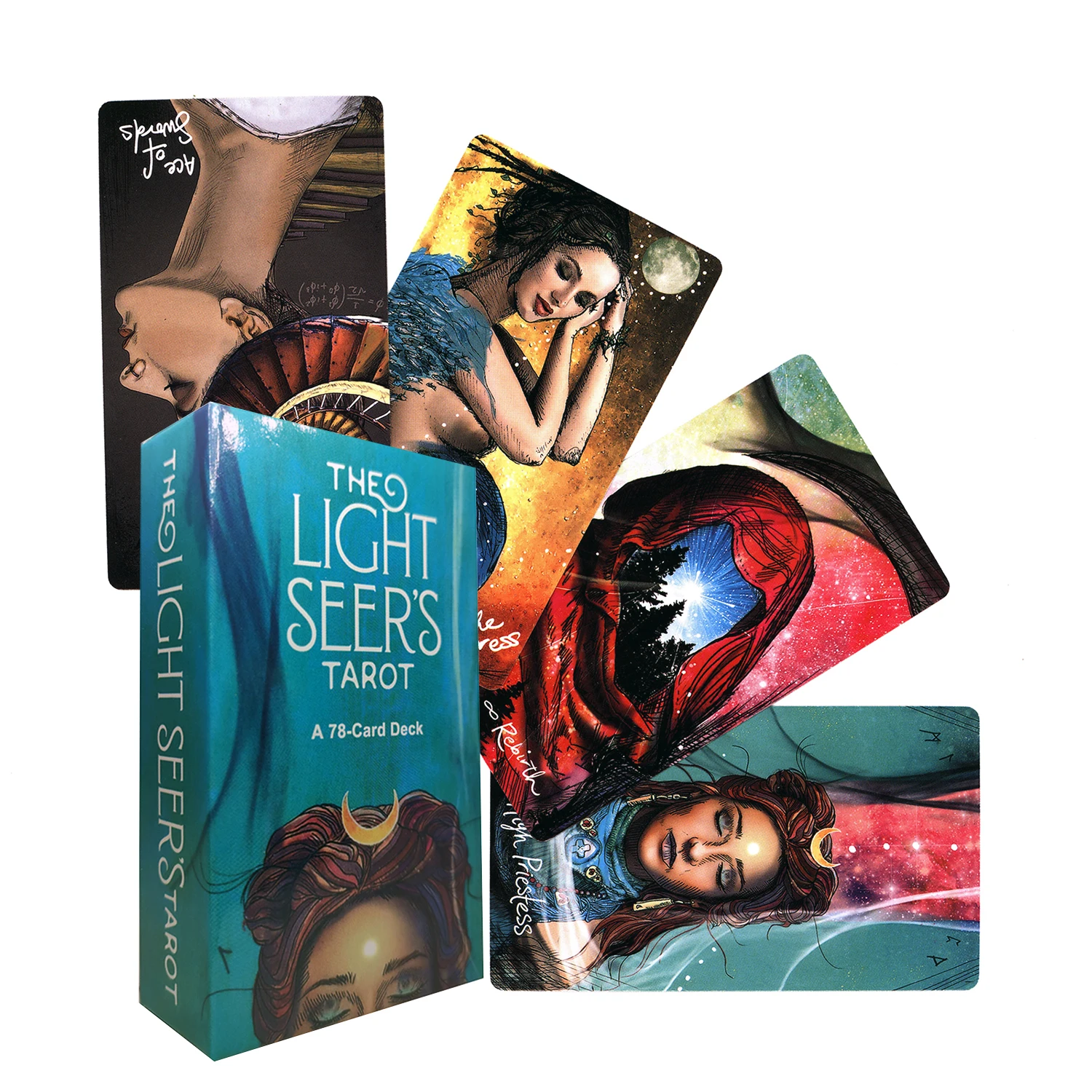 

New Tarot Cards 78pcs The Light Seer's Tarot Deck Englishi Version Tarot Cards for Beginners New Arrival Divination Fate Game