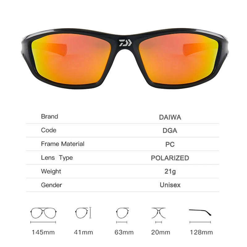 Солнцезащитные очки DAIWA поляризационные UV400 для мужчин и женщин спорта на