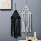 Треугольный металлический цветочный обруч в форме звезды, венок, макраме, кольцо Ловца снов, макраме, настенные подвесные украшения для творчества, свадебная гирлянда, De