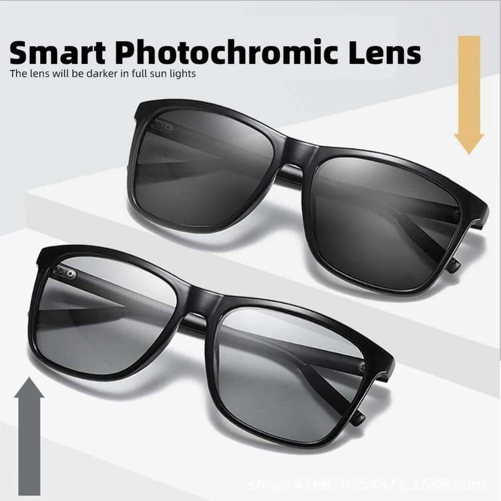 Очки солнцезащитные Мужские поляризационные фотохромные квадратные хамелеоны