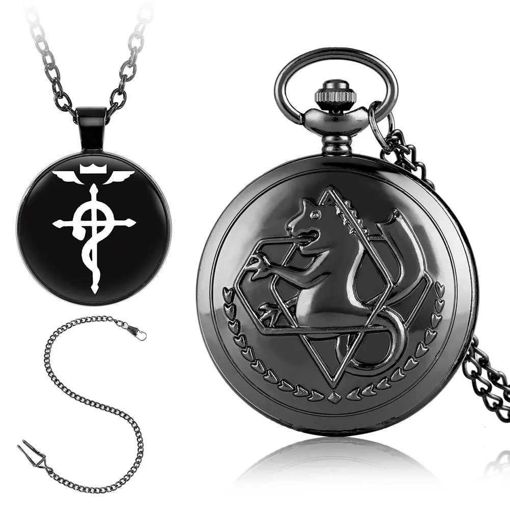 Personality Retro Quartz Pocket Watch Necklace Gift Box Fob Watch Chain Pendant High Grade Gifts Sets for Friend