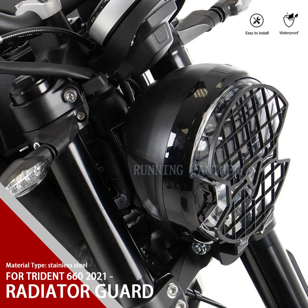 

NEW For Trident 660 Trident660 2021 Motorcycle Accessories Headlight Guard Protector Grill Cover