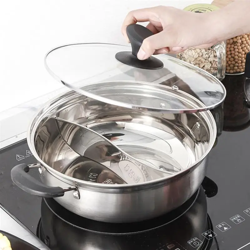 

1pc Practical Induction and Gas Cooking Pot Household Hot Pot Kitchenware