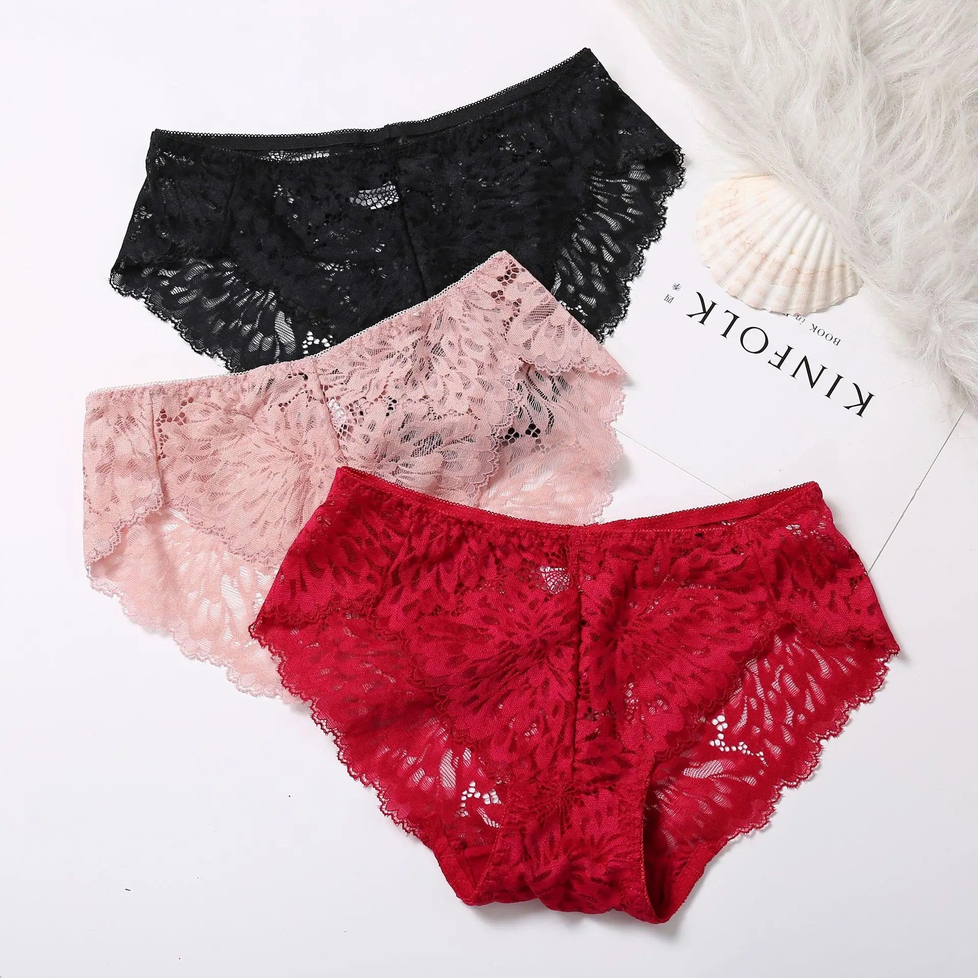 Новое горячее предложение бесследное кружевное пористое женское нижнее белье