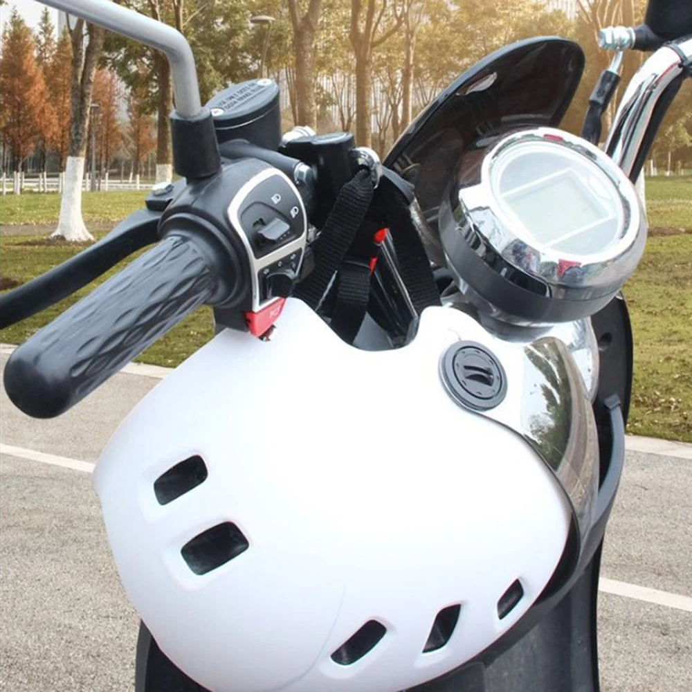 

1Pcs Lock 47mm Upgrade Model Helmet Lock Zinc Alloy Silver General Waterproof Keyless Anti-theft