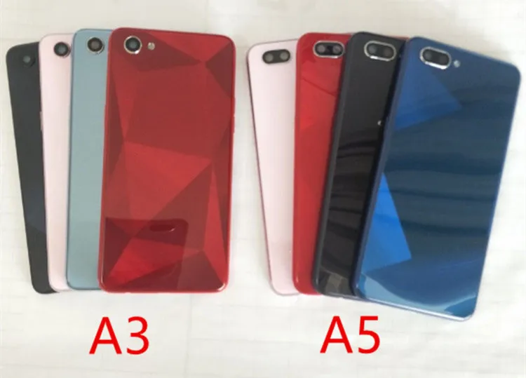Чехол для аккумулятора Oppo A5/A3s чехол телефона со средней рамкой задняя крышка +