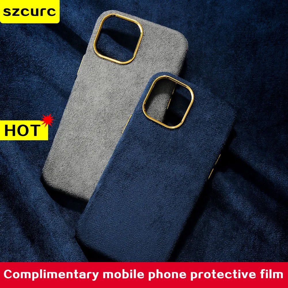 

For iphone 13 Pro max Case.iPhone 12 11 NEW fuzzy Wool cloth soft nap phone case all-inclusive lens anti fall protective cover