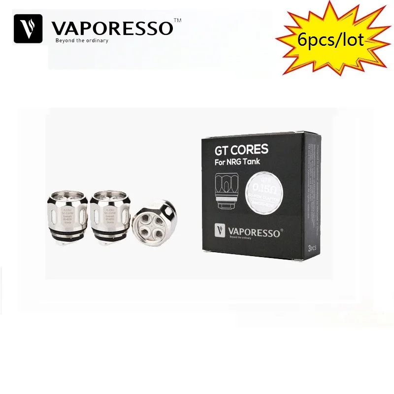 

6pc Vaporesso GT2 GT4 GT6 GT8 GT CCELL GT Mesh Coil Replacement Vape Core fit Swag Revenger Polar Cascade NRG BabyTank