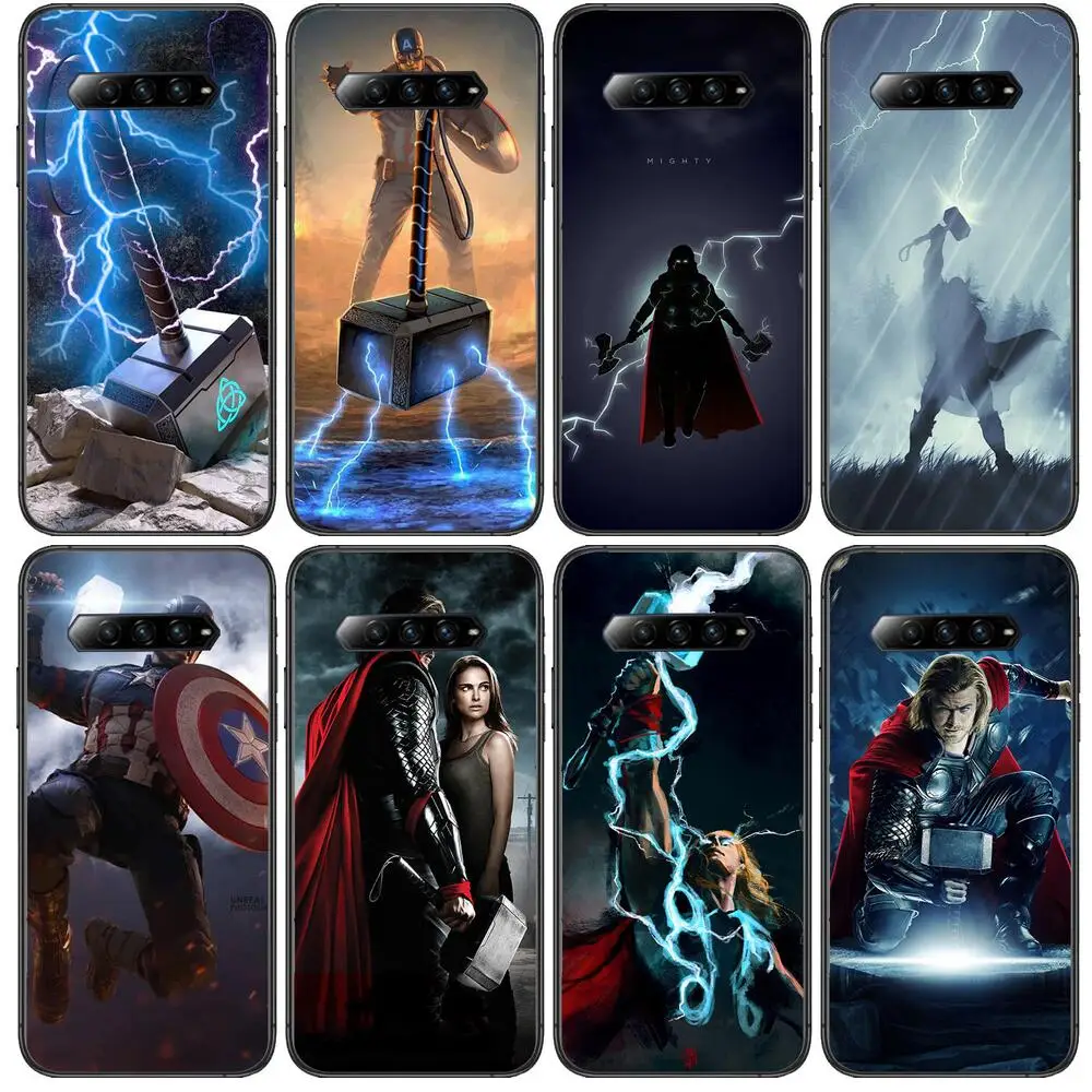 

MCU Anime Phone Case For xiaomi redmi Black Shark 4 Pro 2 3 3s Cases Helo Black Cover Silicone Back Prett mini cover