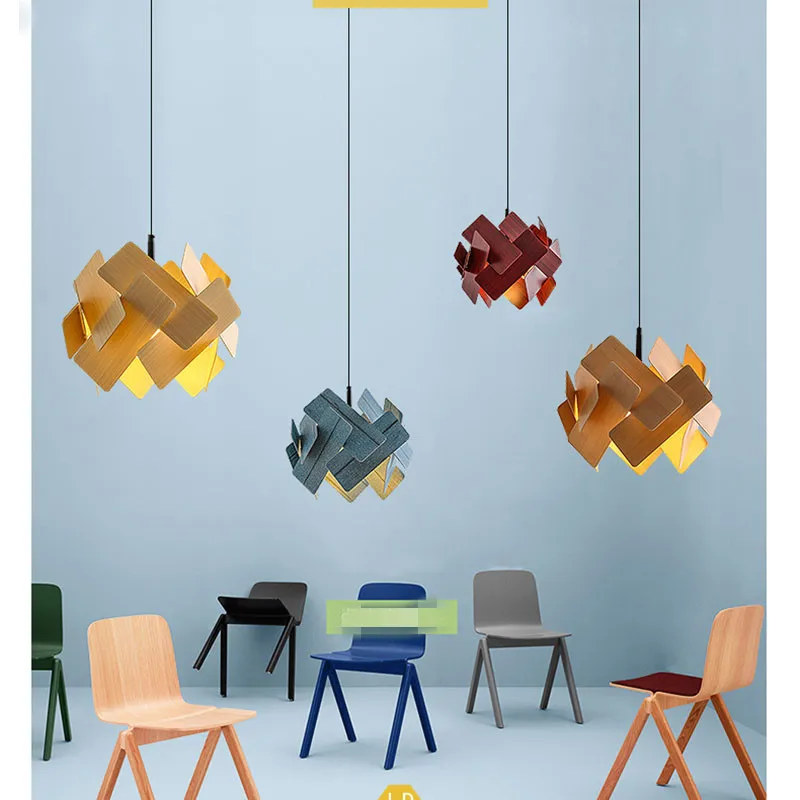 

Постмодернистские дизайнерские подвесные светильники, креативные деревянные подвесные светильники художественный декор, для гостиной, ст...