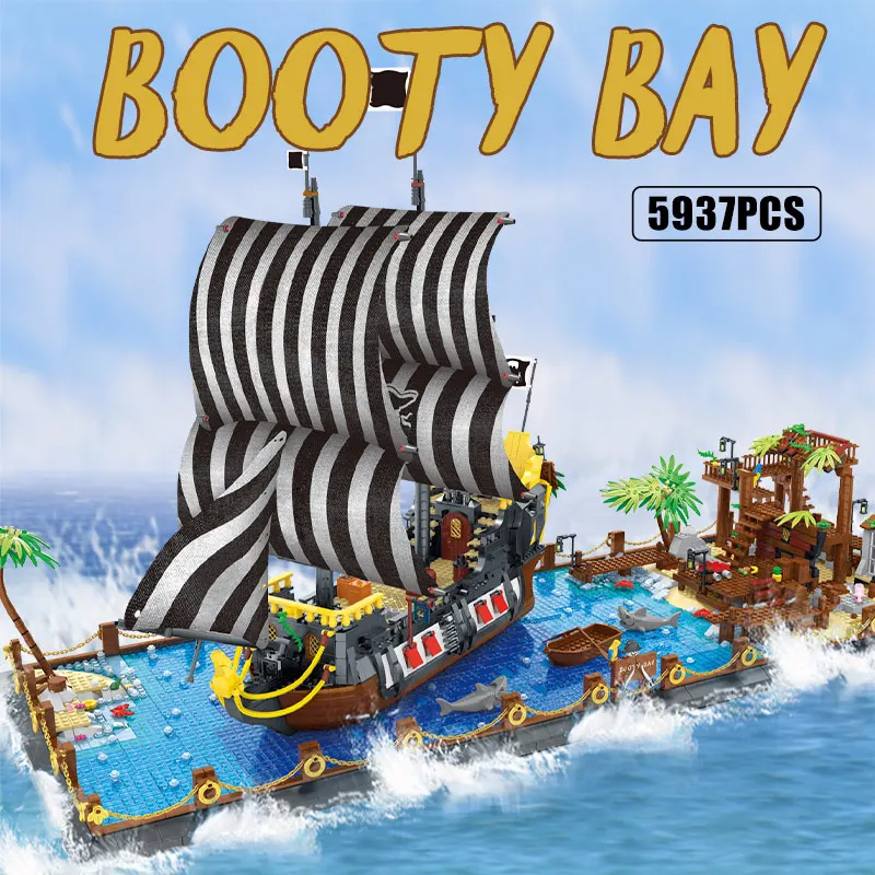 5937 шт. Пираты Карибского моря корабль серии фильмов большой попой Bay здание Мпц
