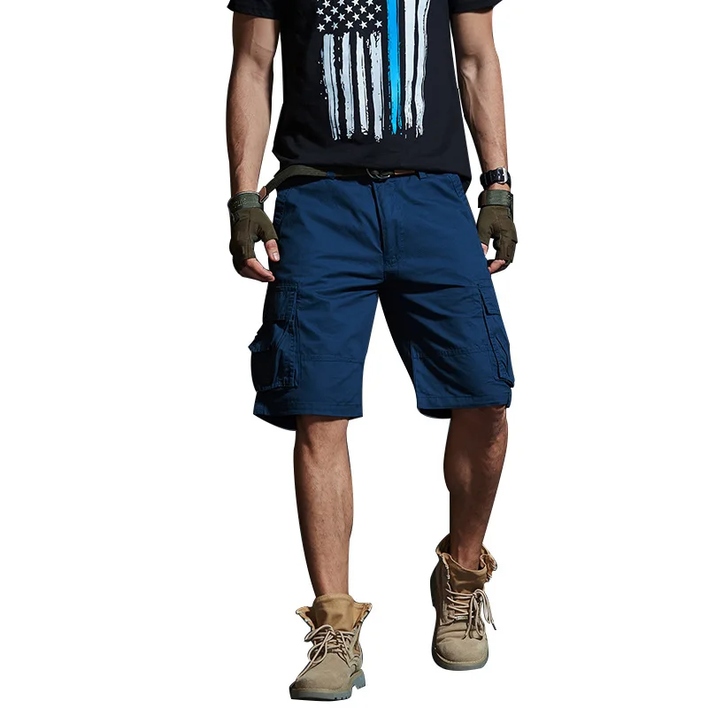 

Wimilous Cargo pants Summer five-point shorts men's trend loose tooling seven-point pants summer casual pants