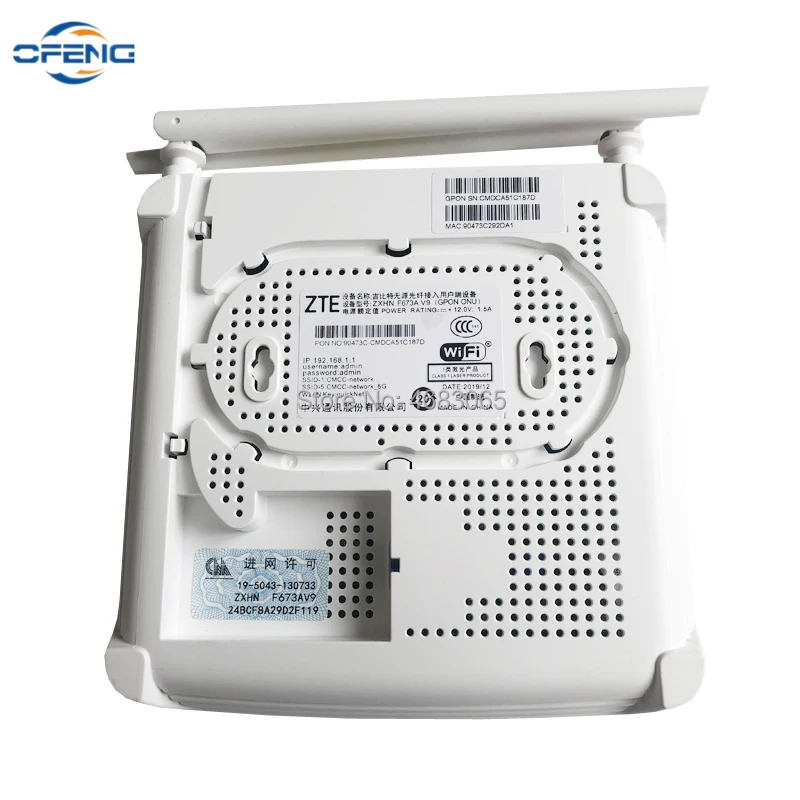 ZTE Zxhn F673A V9 4GE + 1TEL 2USB Wi Fi (2 4 ГГц/5 ГГц) gpon onu ont 100% новый и оригинальный модем wi fi