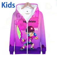 mr p max kids zipp hoodie game star 3d print sweatshirt tops boys girls cartoon star tops teen clothes