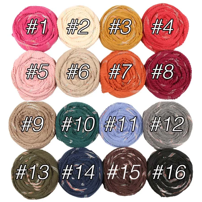 message choose color Клетчатый шарф-хиджаб из вискозы в клетку, шали, шали, драпировка, кашне в мусульманском стиле, повязка на голову, 16 цветов, шарфы/шарф 200*90 см - Цвет: message choose color