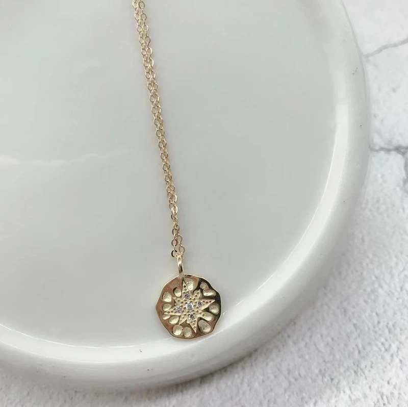 Женское асимметричное ожерелье Polaris из стерлингового серебра 925 пробы с золотым