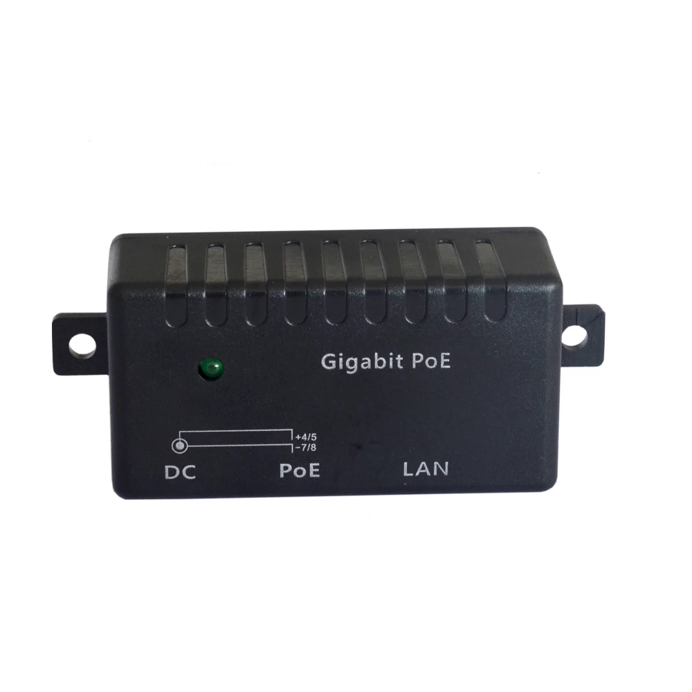 1 порт гигабитное настенное крепление Power over Ethernet PoE инжектор блок питания с
