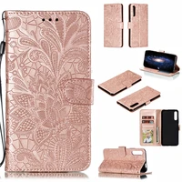 lace flower flip leather case for huawei honor 9x 20 pro 10 lite 9 lite 8x 8s 8a 8c cover on honor 7a pro 7c 7s wallet book
