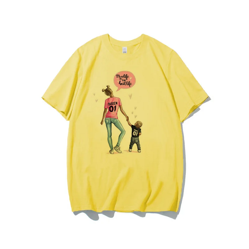 

O-neck Tops Super Mama Mom Tees Summer T-shirt Female Short Sleeve T Shirt