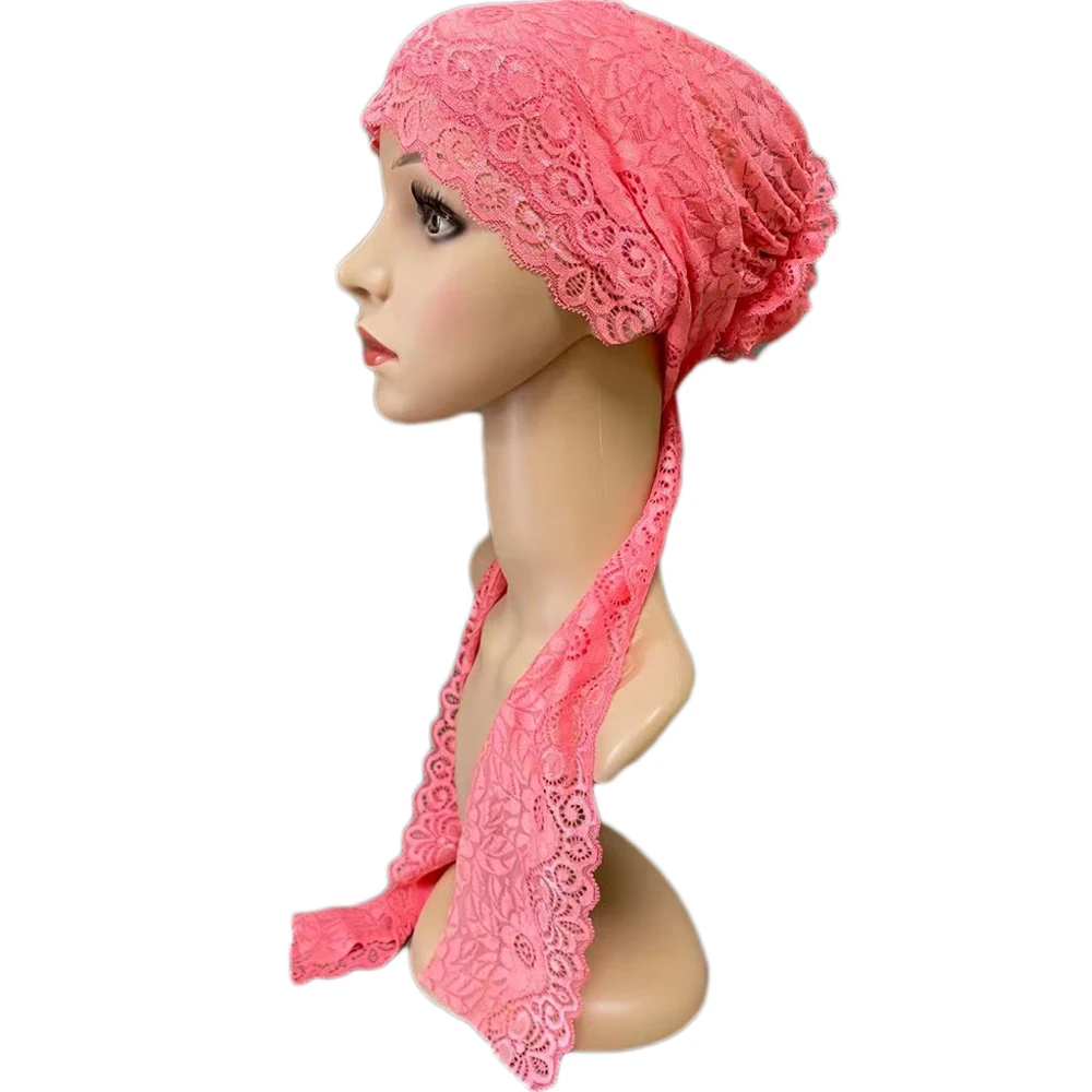 Новое Кружевное Нижний шарф хиджаб для мусульманок внутренний исламский