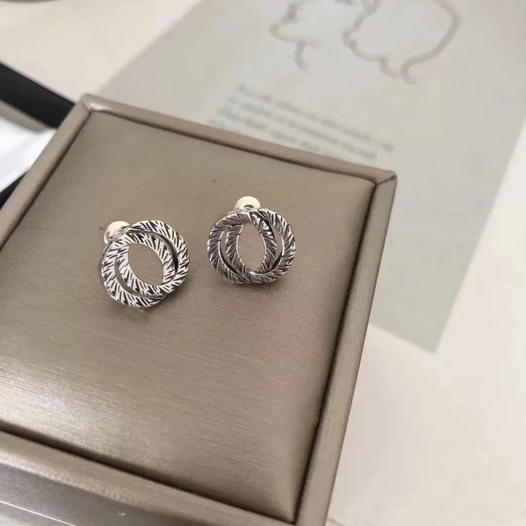 

925 sterling silver classic men stud earrings