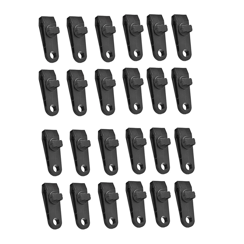 

24Pcs Awning Tent DIY Tarp Clamp Clips Snap Canvas Canopy Clamp Anchor Gripper Jaw Grip Trap Tighten Woodworking Tool