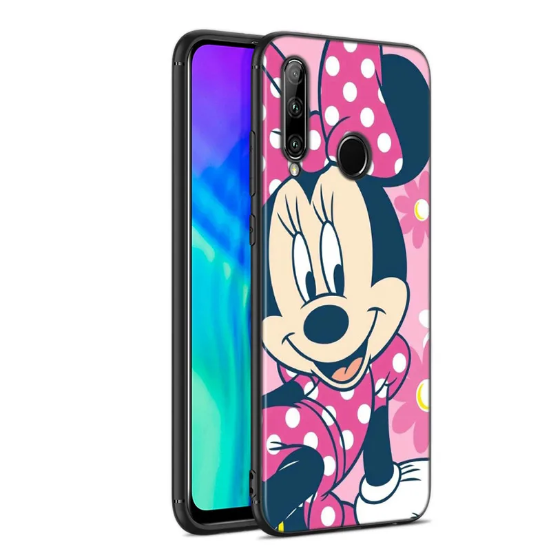 Black Soft Cover Minnie Mouse For Huawei Nova 8 7 6 SE 5T 7i 5i 5Z 5 4 4E 3 3i 3E 2i Pro Phone Case