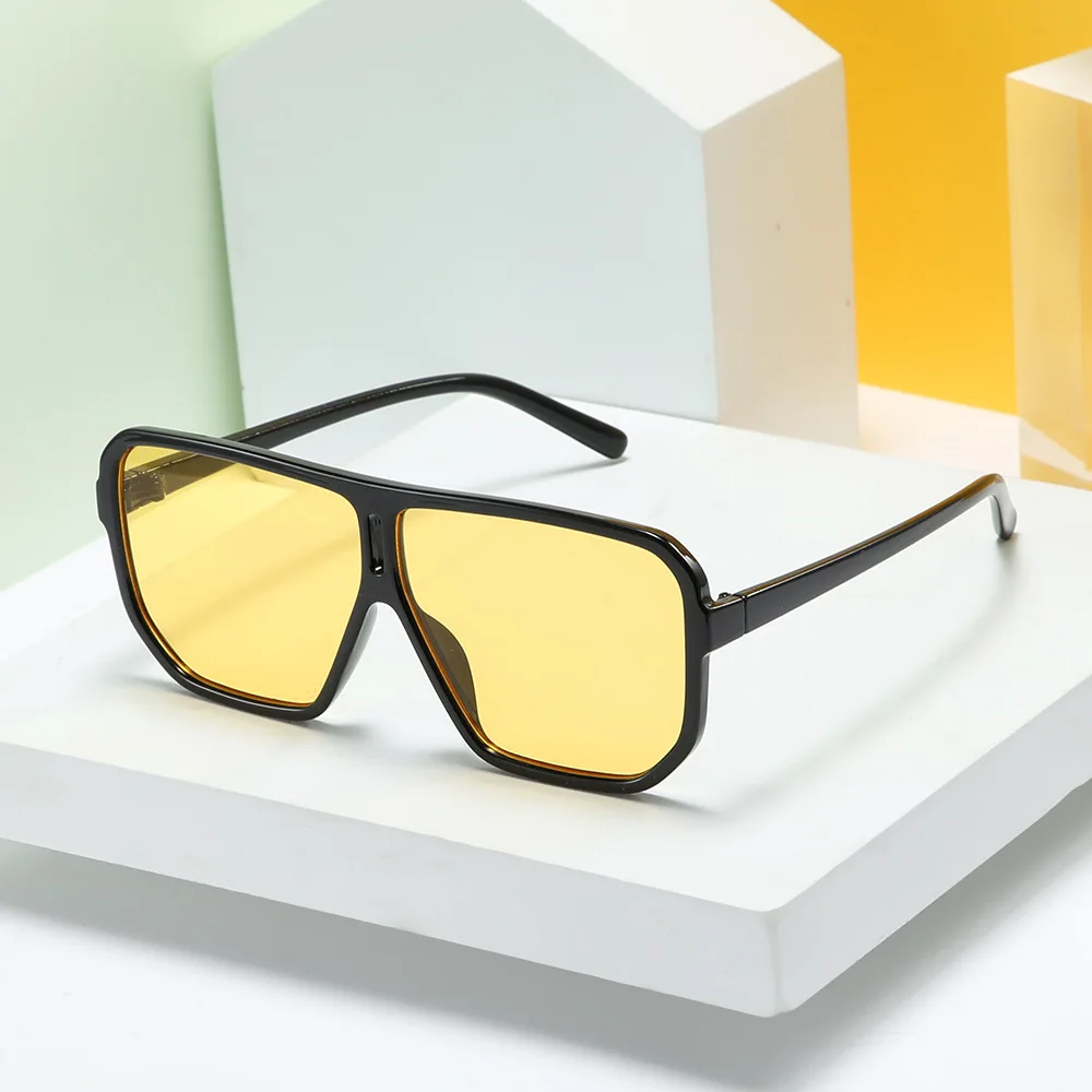 

Unisex Oversized Sunglasses Men Women Fashion Square Sun Glasses Male Vintage Eyewear Retro Female UV400 Shades Eyeglasses
