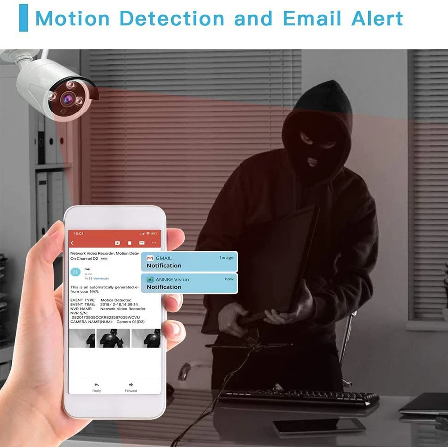 

4CH NVR HD 2MP CCTV Wireless System Audio Record Outdoor P2P Wifi IP Security Camera Set Video Surveillance Kit