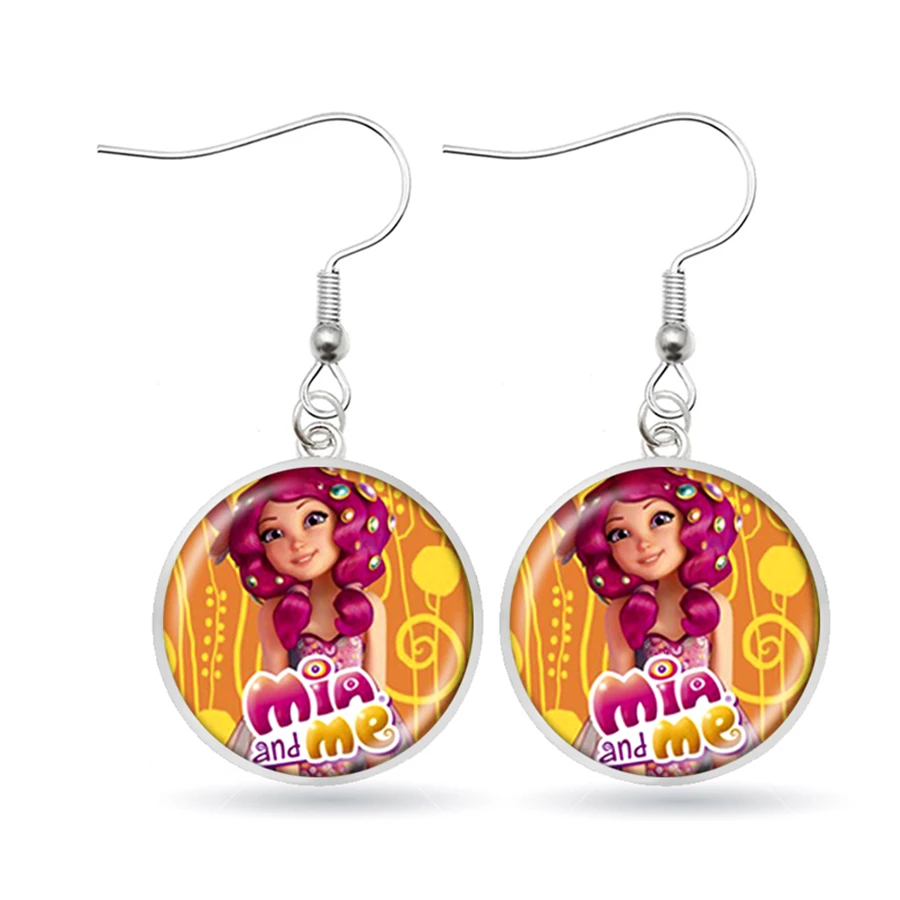 Модные серьги с героями мультфильмов Миа и я Pegasus фея аниме косплей Йо висячие